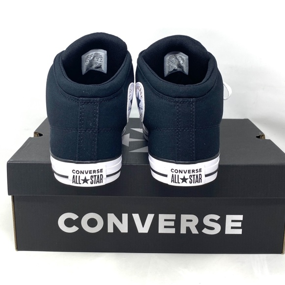 Converse Ctas High Street White Black Shoe For Women Canvas Casual Mid 151041F - Picture 4 of 9